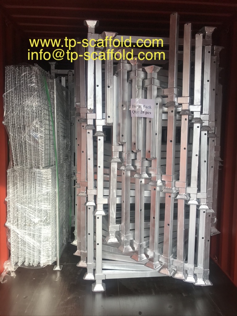 Tubo quadrato per scaffali di spedizione per ponteggi